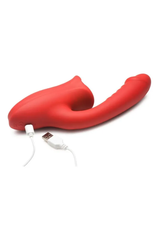 Female Sex Toys SHEGASM Lickgasm Deep Kiss Kissing Rechargeable Silicone Rabbit Vibrator
