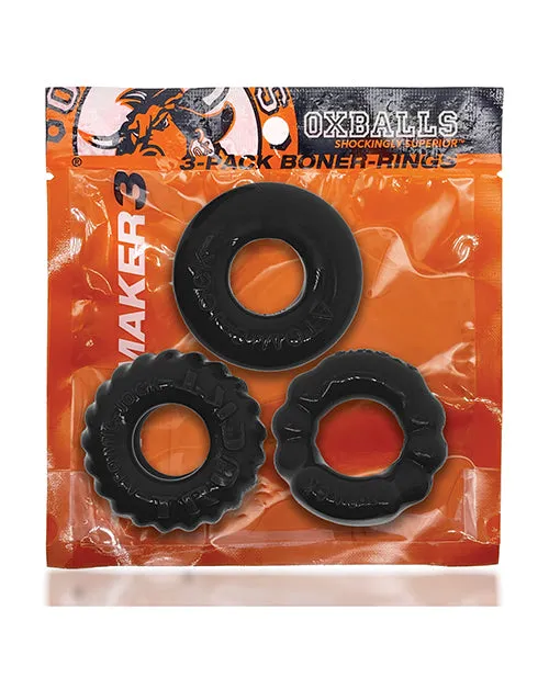 Couples Oxballs Oxballs Bonemaker 3 Pack Cockring Kit