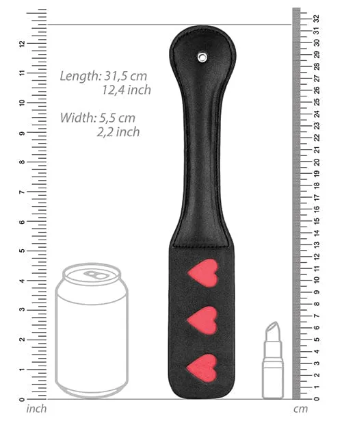 Shots America Anal Shots Ouch Hearts Paddle Black Shots America Anal Shots Ouch Hearts Paddle Black