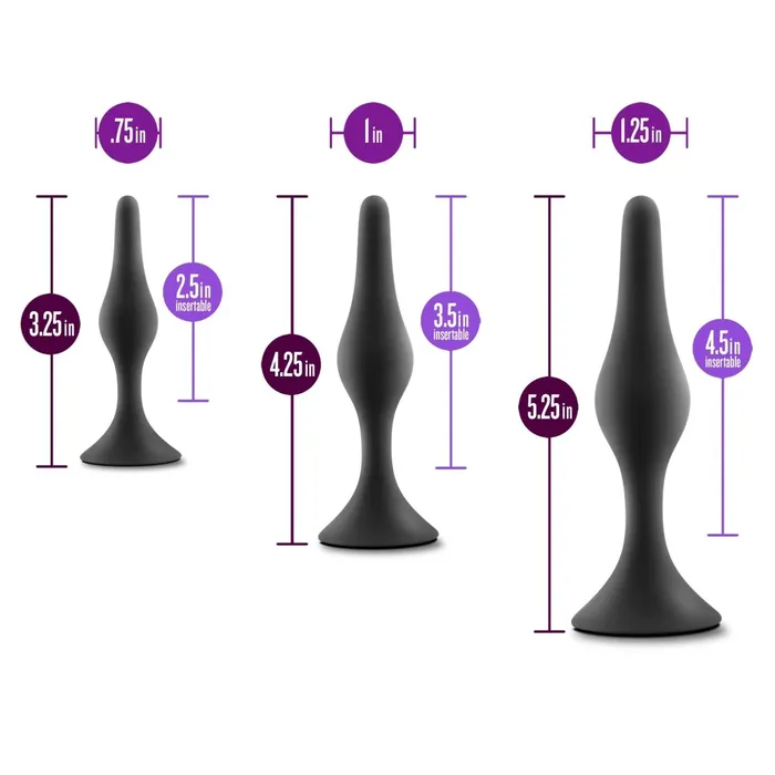 Anal Adventures Platinum Silicone Black Blush Novelties Anal Anal Adventures Platinum Silicone Black Blush Novelties Anal