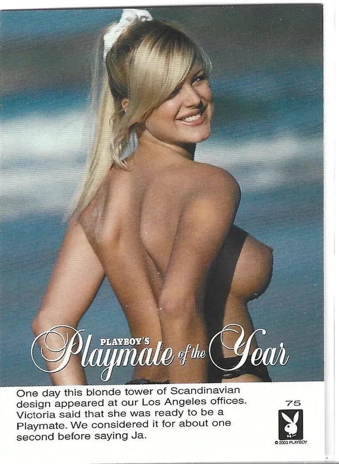 Dans Cards Playboy Playmate of the Year Victoria Silvstedt Card 75 Anal