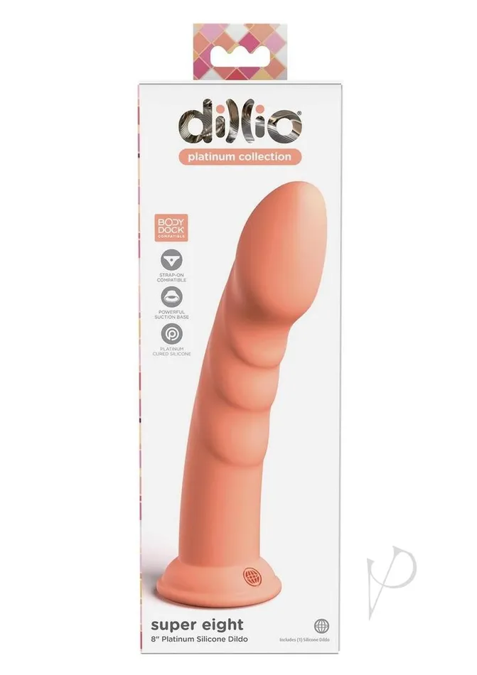 Dillio Female Sex Toys Dillio Platinum Super Eight Orange