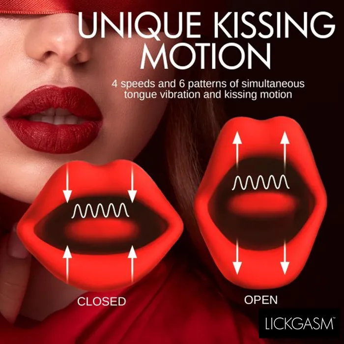 Female Sex Toys XR Brands Magic Kiss Clitoral Stimulator With Thrusting Vibrator