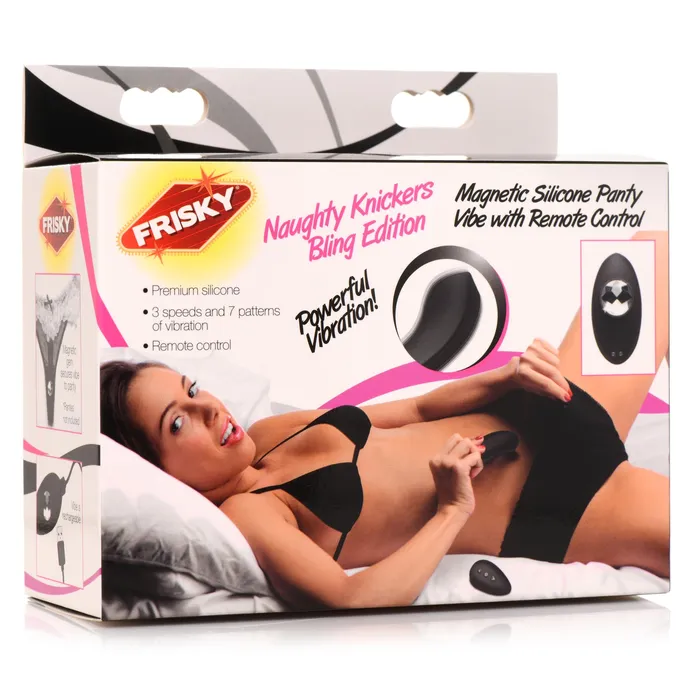 Female Sex Toys XR Brands Naughty Knickers Bling Edition Silicone Remote Panty Vibe